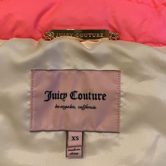 Juicy couture vest fur coat outerwear jacket xsml - Picture 17 of 17